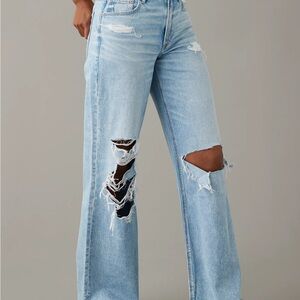 Distressed Light Blue Women's Jeans